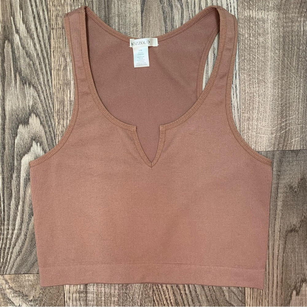 Bozzolo Nude Crop Top Size Small